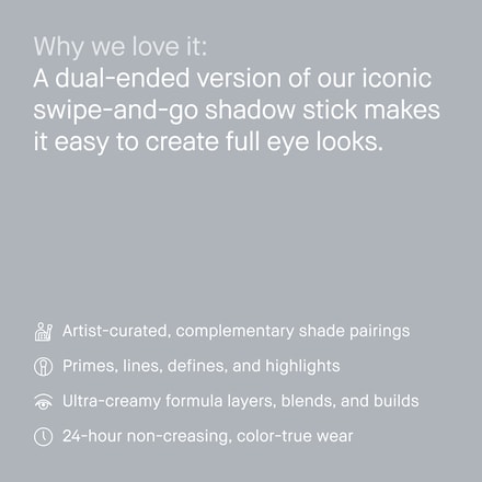 Dual-Ended Long-Wear Cream Shadow Stick